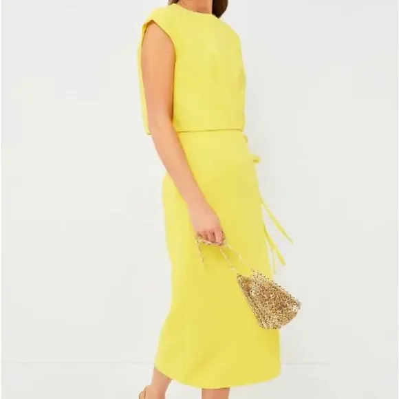 Emilia Wickstead Veronique Lemon Top NWT Size 6